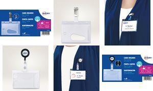 Produktbild Avery Zweckform Sicherheits-Namensschild, 85 x 54 mm transparent, Hartbox aus festem PVC-freiem Material