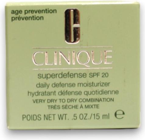 Actual product image Clinique Superdefense SPF 20 Daily Defense 15ml (Suntan cream, SPF 20, 15 ml)