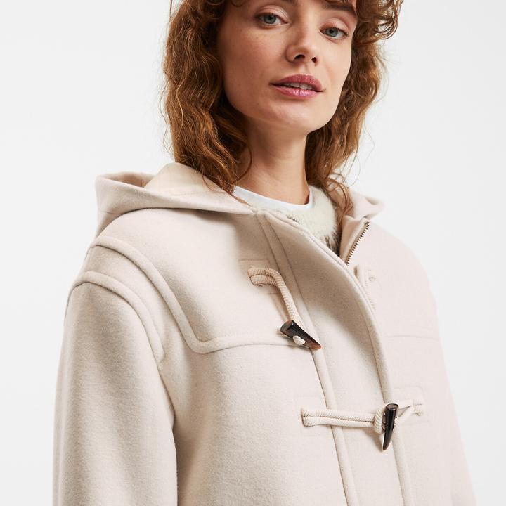 Produktbild La Redoute Collections Halblanger Dufflecoat mit Kapuze (S, M)