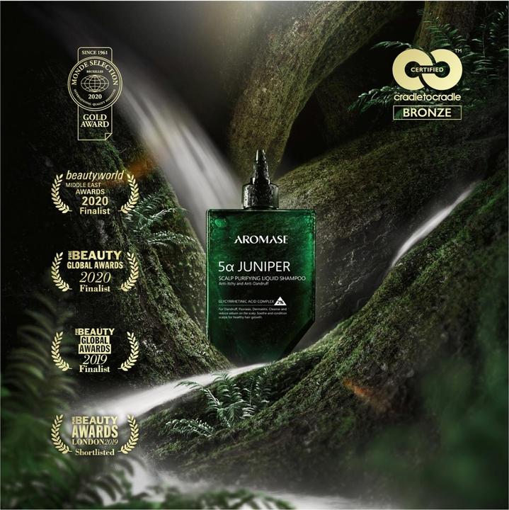 Immagine prodotto Aromase - 5α Shampoo liquido purificante del cuoio capelluto al ginepro (80 ml, Shampoo liquido)