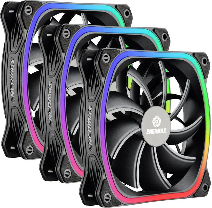 Produktbild Enermax Gehäuselüfter SquARGB 3er Pack (120 mm, 3 x)
