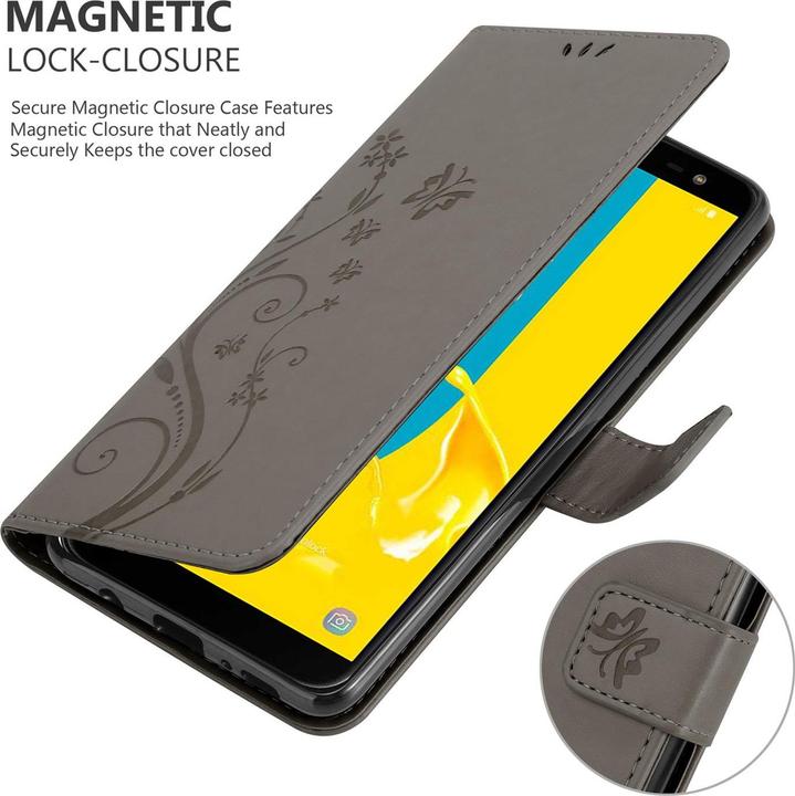 Productafbeelding Cadorabo Bloemen Boekomslag (Samsung Galaxy J6 (2018))