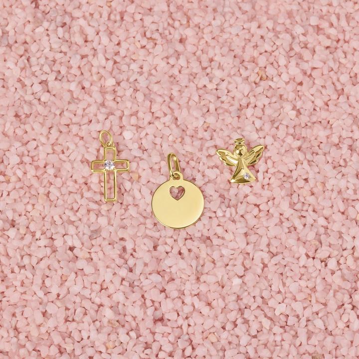 Immagine prodotto Amor Ciondolo Cupido da donna, oro 375 | cuore (Oro 375, 9 ct)