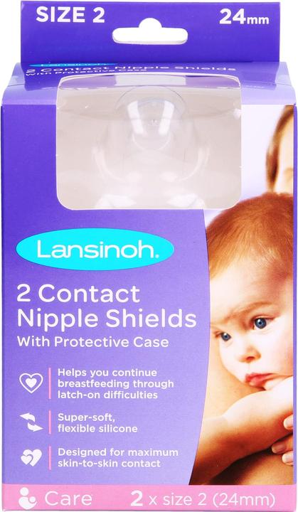 Lansinoh Klemmen 24 mm, 2 Stk (One Size)