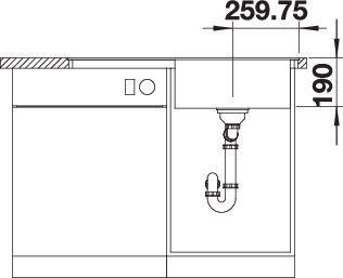 Produktbild Blanco Zenar 5 S-F (Einbauspüle mit Abtropffläche, 90.25 cm, 49.75 cm)