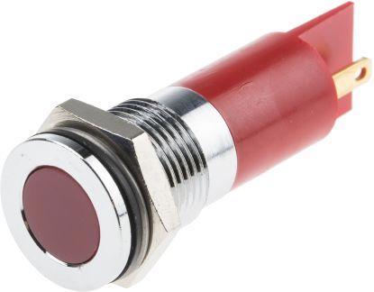 Produktbild Rs Pro 14mm flush low current LED, red 110Vdc