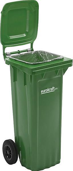 Immagine prodotto eurokraft pro Grande bidone per rifiuti in plastica, secondo la norma DIN EN 840 (120 l)