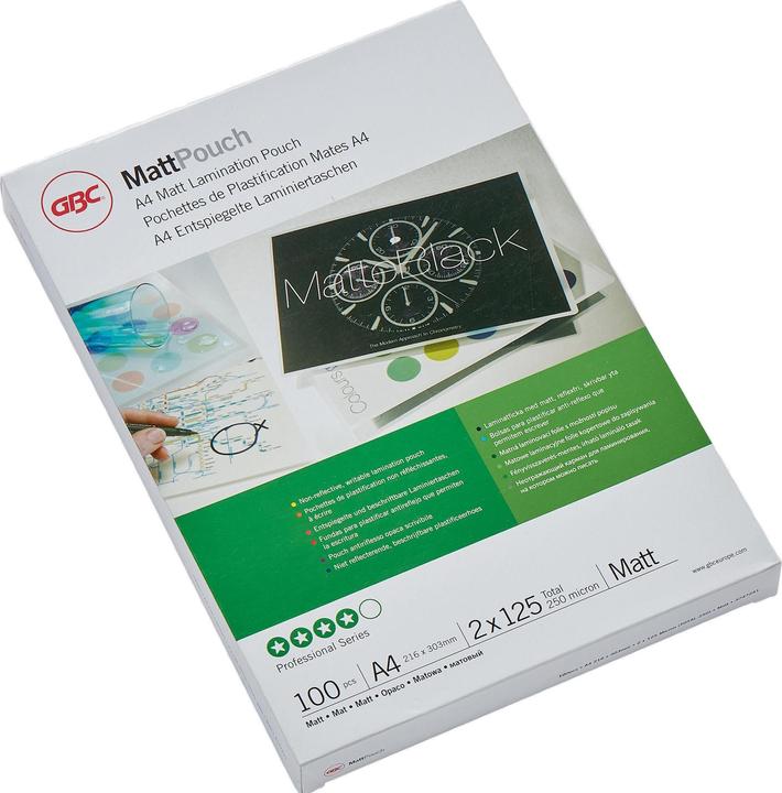 GBC Feuille de plastification (A4, 100 pièce(s), 125 µm)