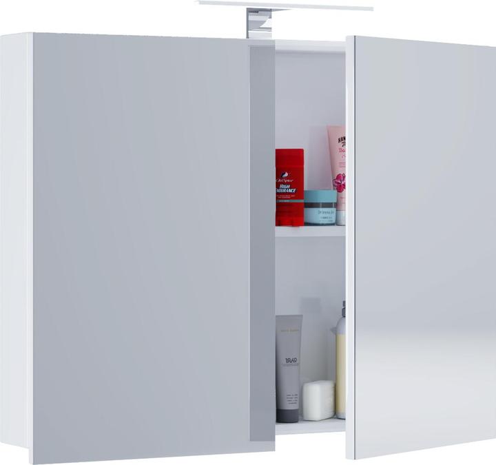 Productafbeelding VCM Houten Badkamermeubilair Spiegelkabinet Badinos (60 x 12 cm)
