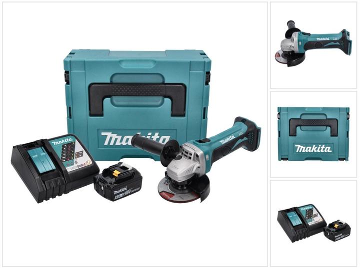 Image du produit Makita DGA 452 RG1J Meuleuse d'angle sans fil 18 V 115 mm + 1x batterie 6,0 Ah + chargeur + Makpac (115 mm)