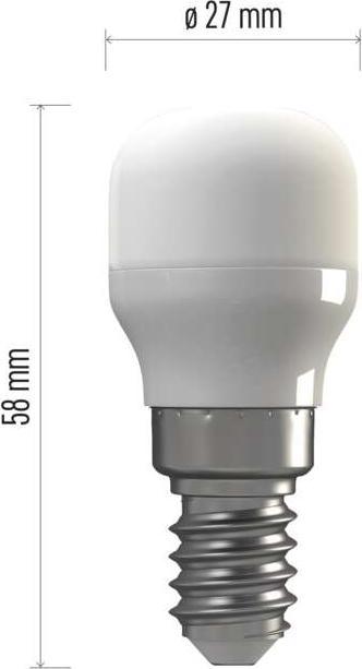 Immagine prodotto Emos Lampadina LED Classic ST26 per frigorifero / E14 / 1,8 W (17 W) / 160 lm / bianco neutro (E14, 1.80 W, 160 lm, 1 x, F)