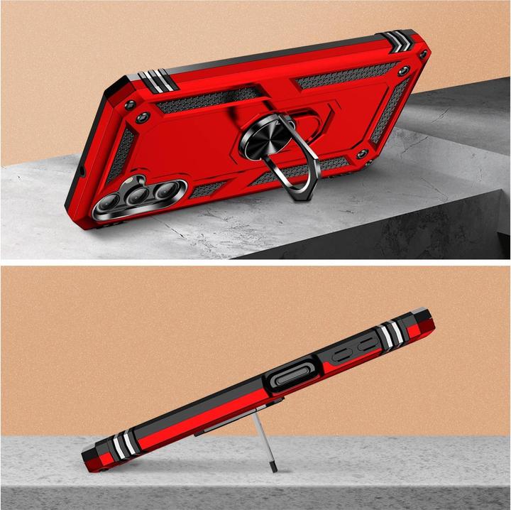 Actual product image Avizar Shockproof Mobile Phone Case with Ring Series (Samsung Galaxy A24)