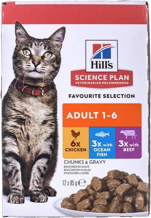 Produktbild Hill's Science Plan Favourite Selection (Adult, 12 Stk., 85 g)