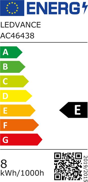 Energy Label Ledvance LED compact lamp (2G11, 8 W, 900 lm, 1 x, E)