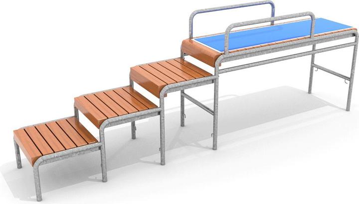 Actual product image Playparc Calisthenics Station Squat Platform