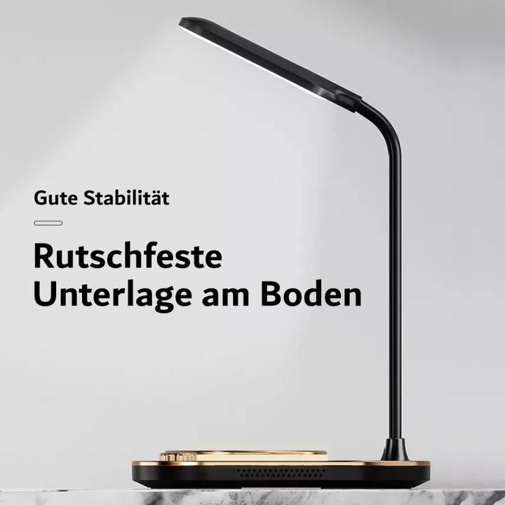Produktbild Hermex 4-in-1 Tischlampe Schnelllader für Smartphone Smartwatch Kopfhörer (15 W)