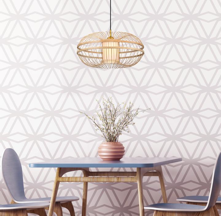 Actual product image Westinghouse Pendant lamp Tulcea Bamboo / Brass (E27)