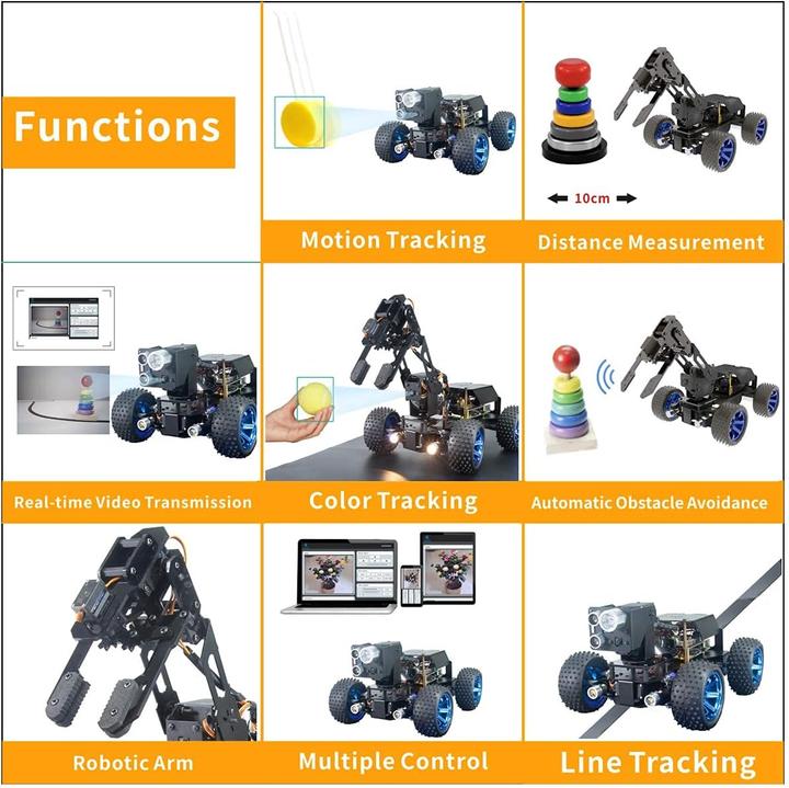 Produktbild Adeept PiCar-Pro Raspberry Pi Smart Roboter Auto Kit
