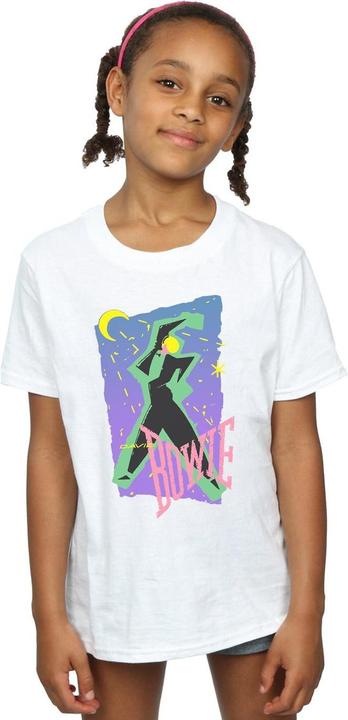 Actual product image David Bowie Girls Moonlight Dance Cotton T-Shirt (152, 158)