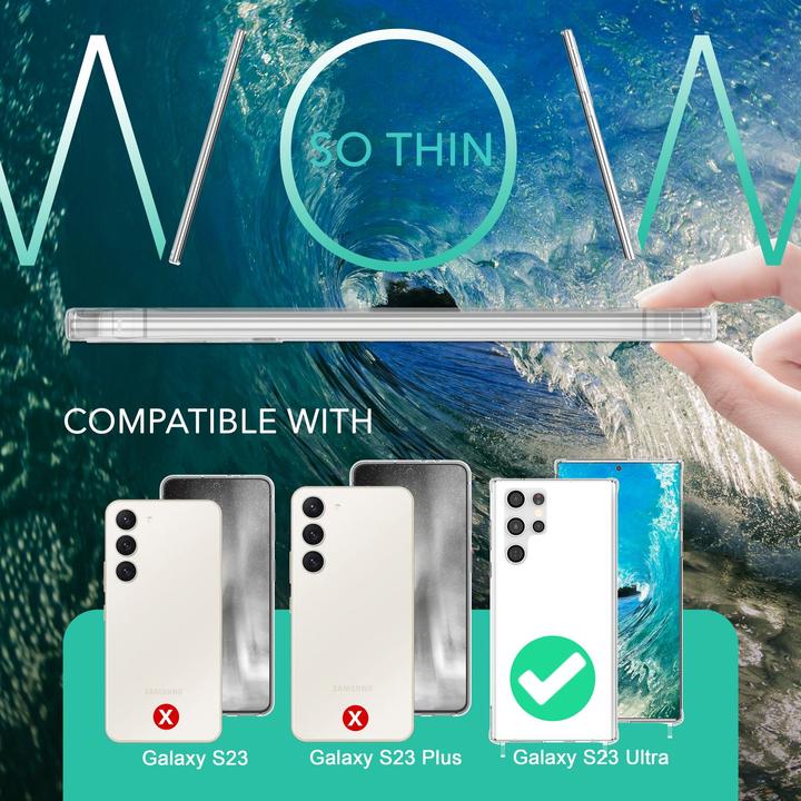 Produktbild Nalia Klare Hybrid Hülle mit Kette zum Umhängen