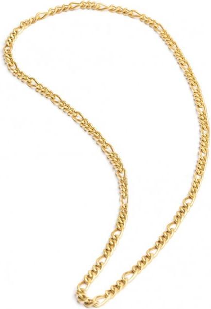 Gemini HALSBAND - GELBER STAHL - FIGARO - 55+10 CM (Edelstahl 316L, 10 cm)
