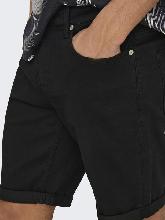 Produktbild Only & Sons Onsply Jog Blk 0280 Pim Dnm Shorts Noos (XXL)