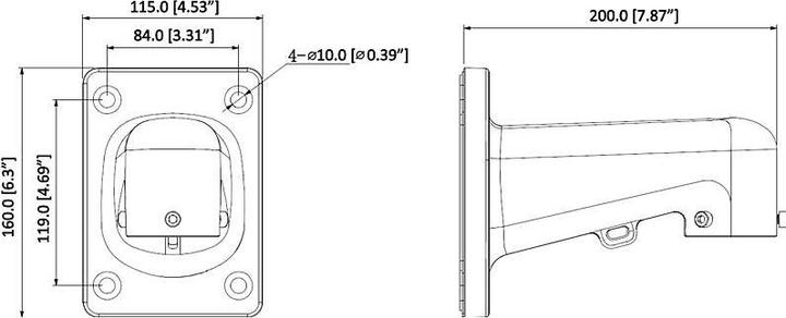 Nutritional values and ingredients Dahua PFB305W Surveillance Camera Accessories Mounting (Mounting kit)