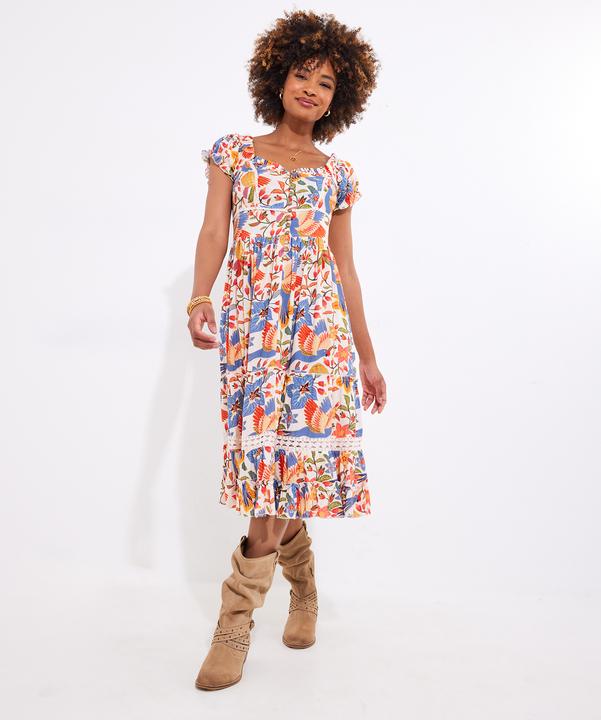 Actual product image Joe Browns Birds of Paradise Knee Dress (46)