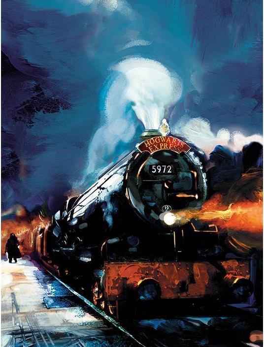 Produktbild Leinwanddruck Hogwarts Express Painted (40 x 30 cm)