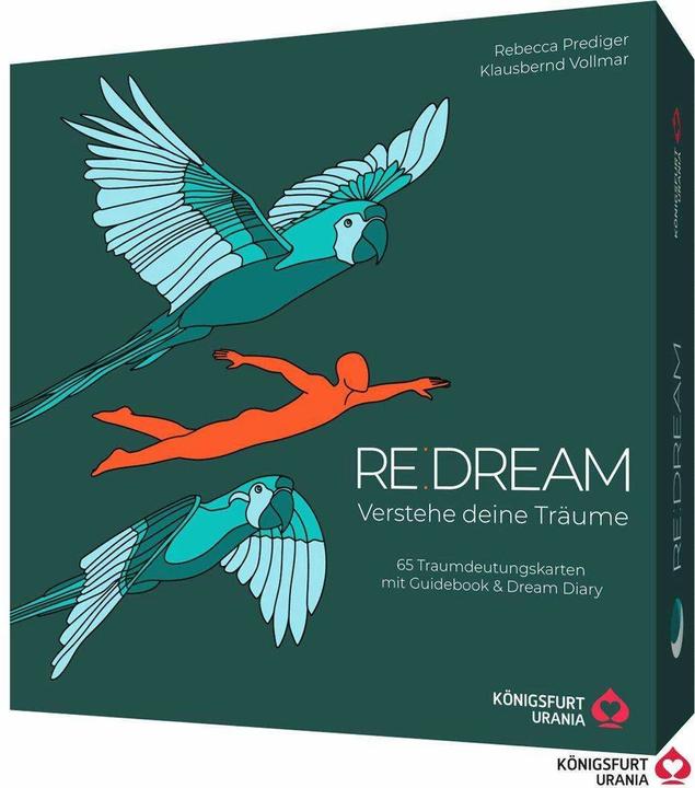 Immagine prodotto RE:DREAM: Verstehe deine Träume - 65 Traumdeutungskarten mit Guidebook (Tedesco, Klausbernd Vollmar, Rebecca Preacher, 2023)