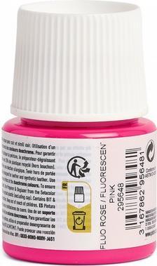 Actual product image Pebeo SetaCuir leather colours (Fluorescent pink, 45 ml)