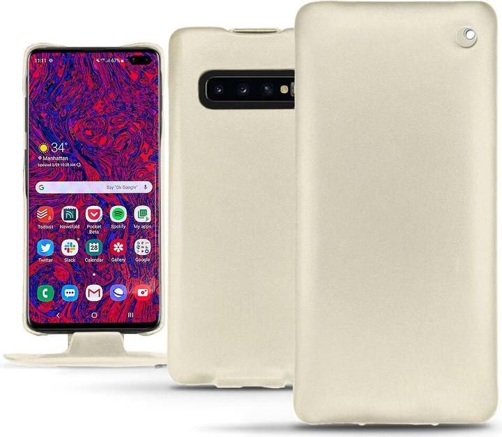 Productafbeelding Noreve Lederen omslag verticaal (Samsung Galaxy S10+)