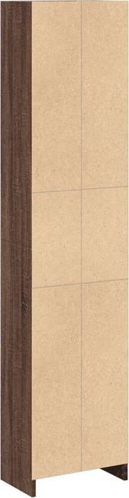 Actual product image VidaXL Bücherregal Regal Standregal Büroregal Aktenregal Braun Eichen-Optik (40 x 24 x 176 cm)