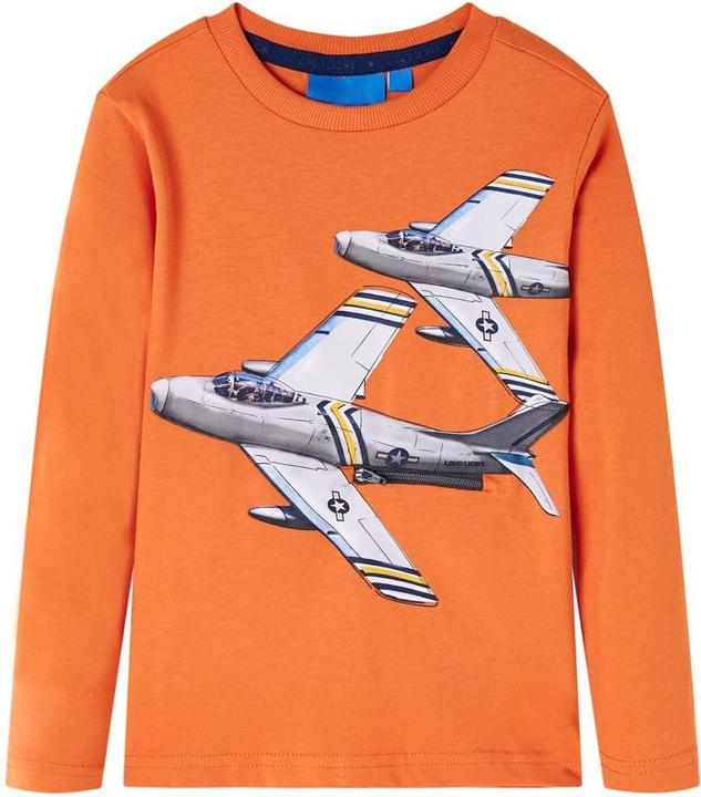 Produktbild VidaXL Kinder-Langarmshirt Dunkelorange 92,Material: 100 (92)
