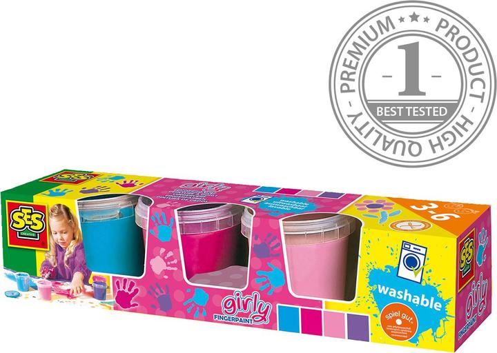Image du produit Ses Peintures au doigt 4 pièces (Multicolore, 150 ml)