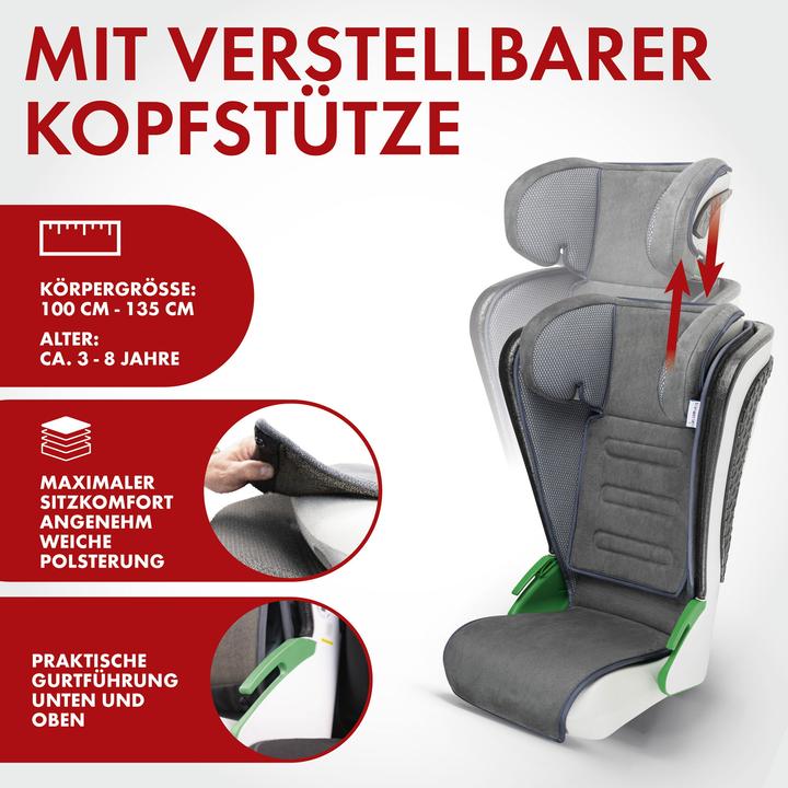 Produktbild Walser Kindersitz Noemi Grau/Blau (Kindersitz, ECE R129/i-Size Norm)