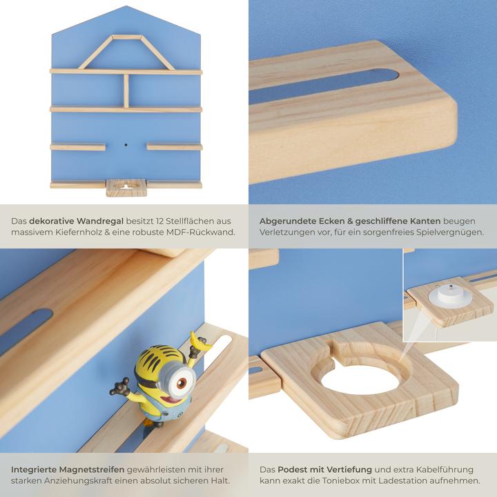 Produktbild tectake Wandregal Mylittle Story für bis zu 50 Tonies