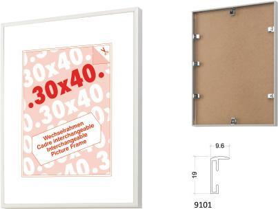 Immagine prodotto Debex Cornice intercambiabile 35x50cm 900105350500 Vetro artistico, alluminio naturale (35 x 50 cm)