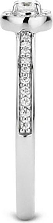 Actual product image Ti Sento Milano Ring with zirconia 12101ZI (56, 925 Silver)