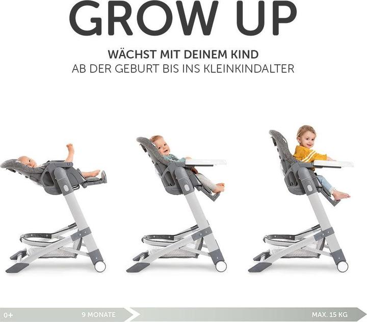 Image du produit Hauck Chaises hautes Chaise haute & lit bébé dès la naissance - Grow Up Newborn Set (Chaise haute)