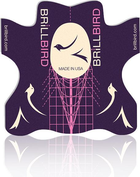 Produktbild BrillBird Doppelflügel-Schablone “Extra” – 30 Stk. (Nagellacktrockner)