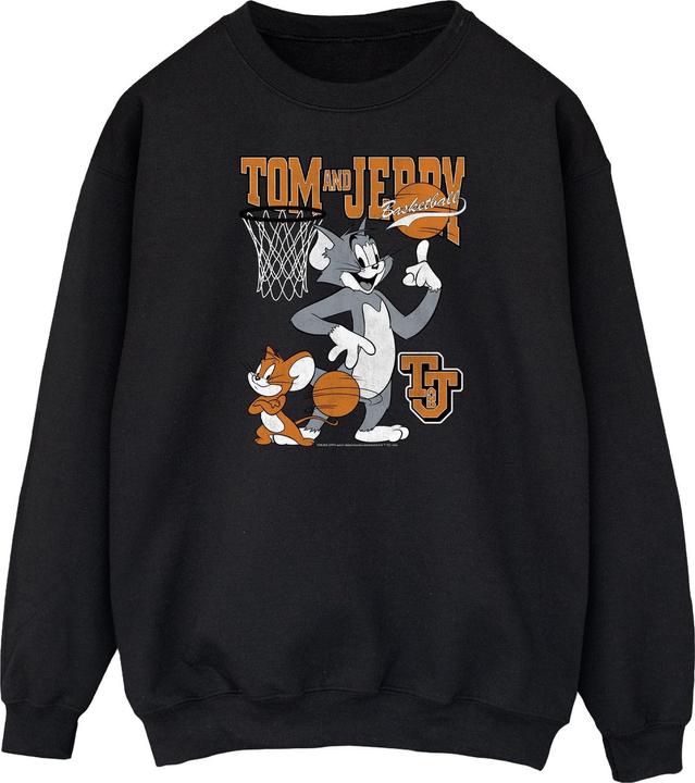 Actual product image Tom & Jerry Mens Spinning Basketball Cotton Sweatshirt (S)