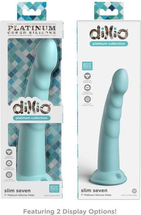 Actual product image Pipedream DP Slim Seven Teal 7 inch