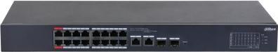 Actual product image Dahua Switch||CS4218-16ET-240|Type L2|Desktop/pedestal|16x10Base-T / 100Base-TX|PoE ports 16|DH-CS4218-16E (18 Ports)