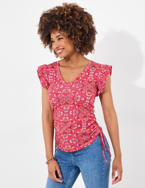 Produktbild Joe Browns Ruffle Sleeve Rouched Side Jersey Top (12)