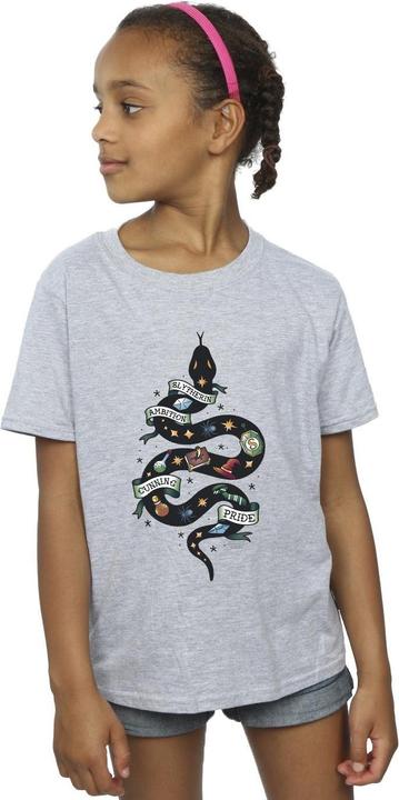 Immagine prodotto Slytherin Sketch Maglietta Ragazze (152, 158)