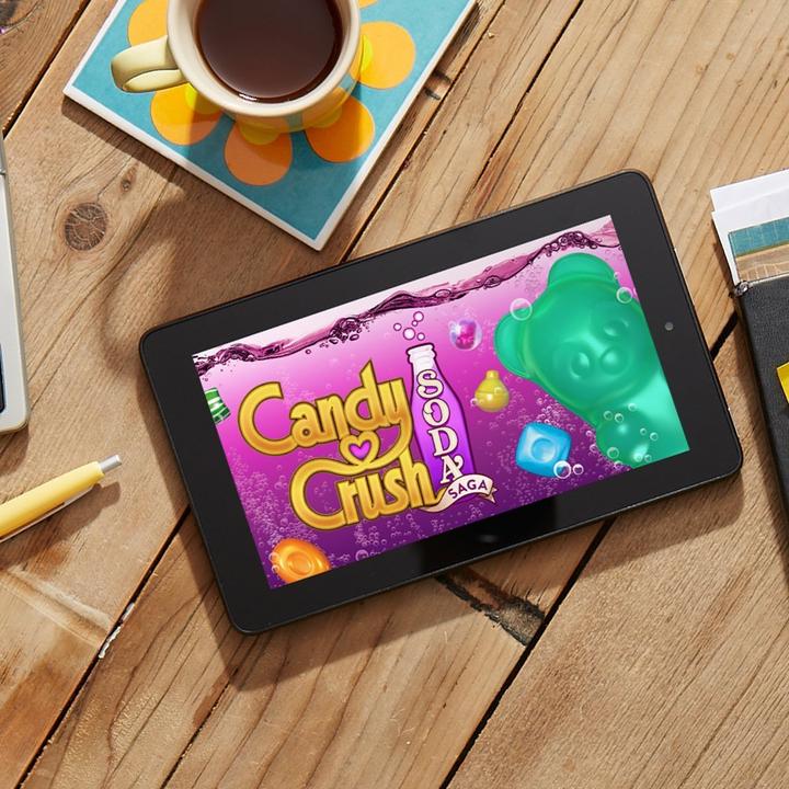 Produktbild Amazon Fire Tablet 17,7 cm (7 Zoll), WLAN, 8 GB, mit Spezialangeboten (7", 8 GB, Schwarz)