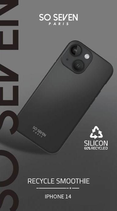 Image du produit So Seven Coque Smoothie Recyclé Noir Iphone 14 (Apple iPhone 14)
