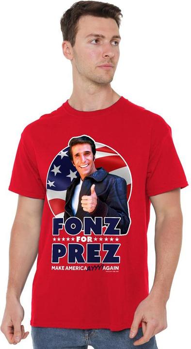 Immagine prodotto Happy Days Fonz for Prez Maglietta Uomo (L)