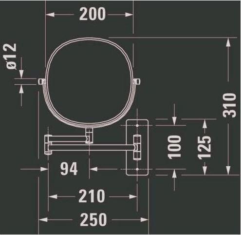Produktbild Duravit D-Code Kosmetikspiegel